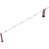 Access barrier with counterweight | and supporting post | clear width: 6000 mm | for padlock